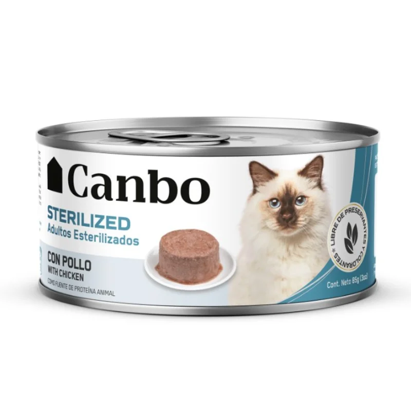 Canbo Gato Pate Esterilizado Adulto Lata 85 gr