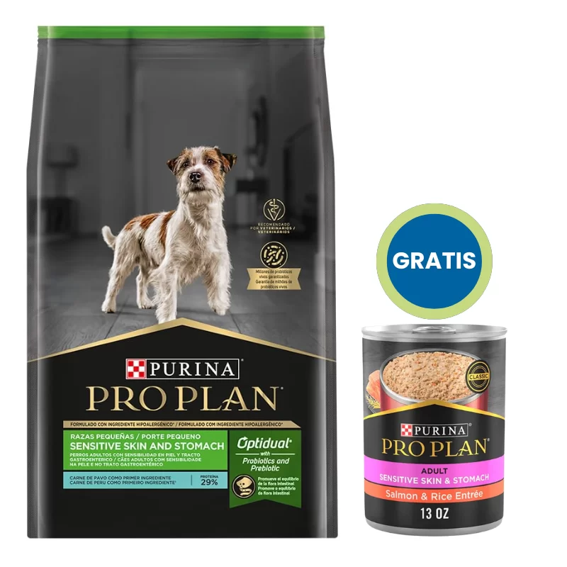Pro Plan Sensitive Stomach Pavo Adulto Razas Pequeñas 3kg