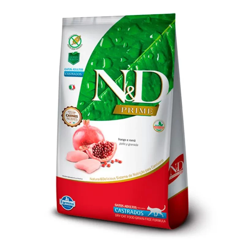 N&D Feline Adulto Castrados Pollo y Granada 7.5kg
