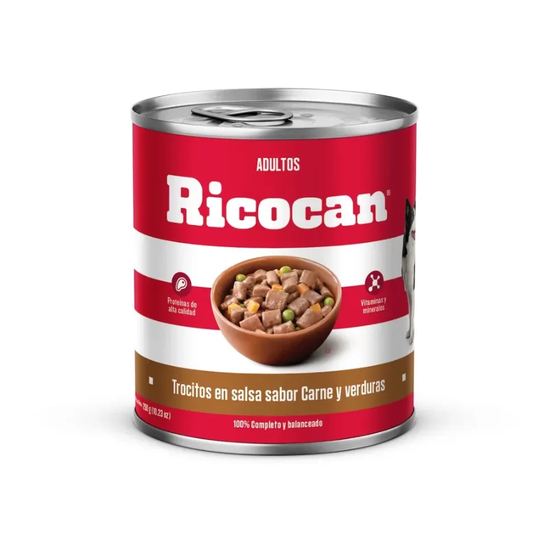 Ricocan Adulto Trocitos De Carne Y Verduras 290 Gr