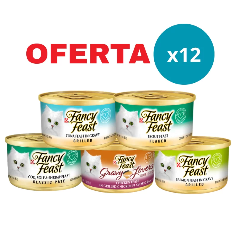 x12 LATAS MIX Fancy Feast 85 gr