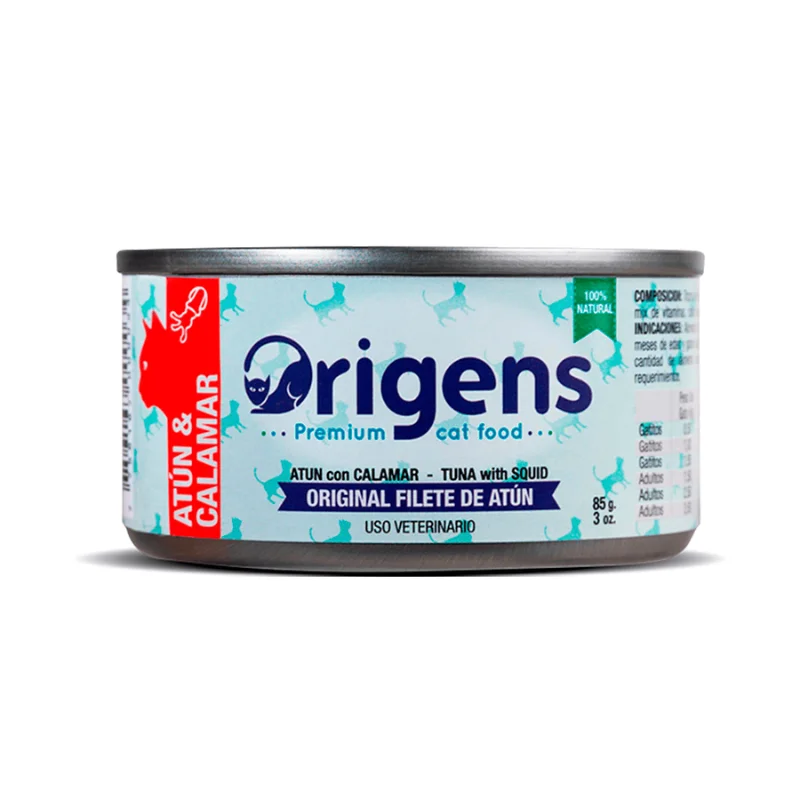 Origens Filete De Atun y Calamar 85 gr