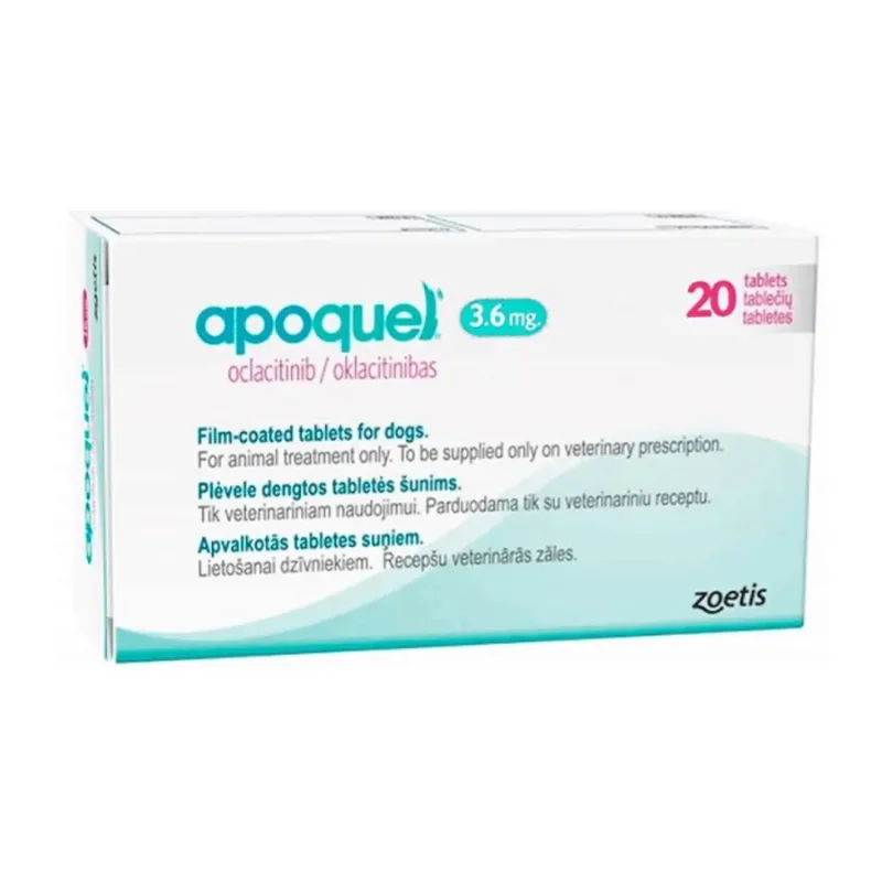 Apoquel 3.6 mg tab - Zoetis x Caja 20 Unidades