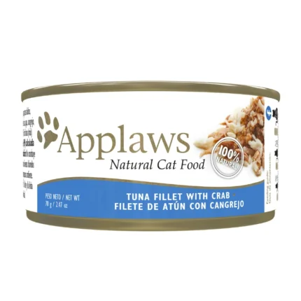 Applaws Gato Adulto Filete de Atún con Cangrejo Lata 70 gr