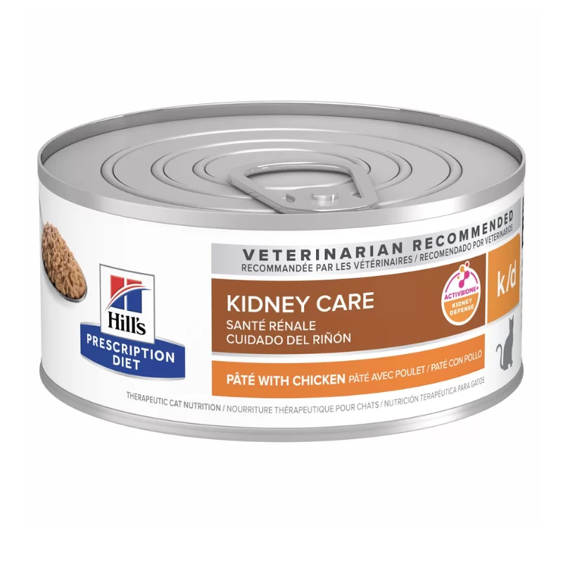 Hills PD Feline k/d Cuidado Renal - Pollo Lata 156gr