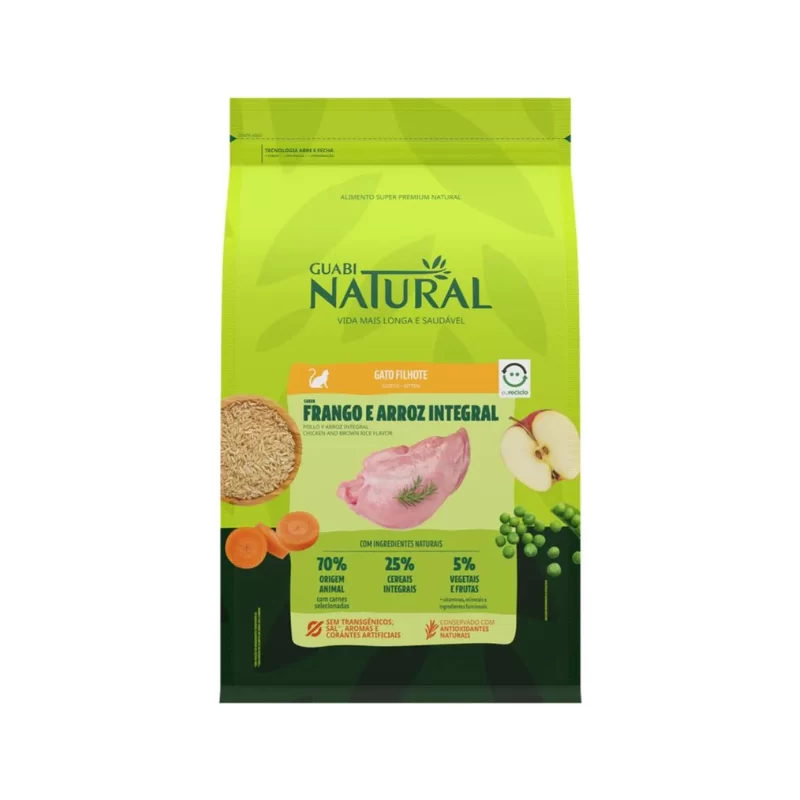 Guabi Natural Gato Gatito Pollo y Arroz Integral 1.5 kg