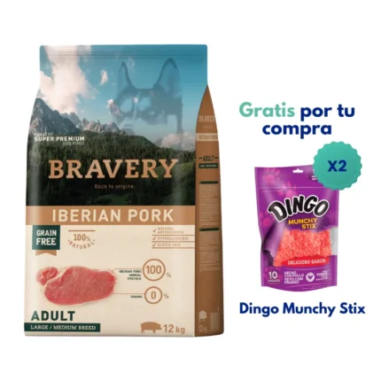 Bravery Iberian Pork Adult Large/Medium Breeds 12 kg