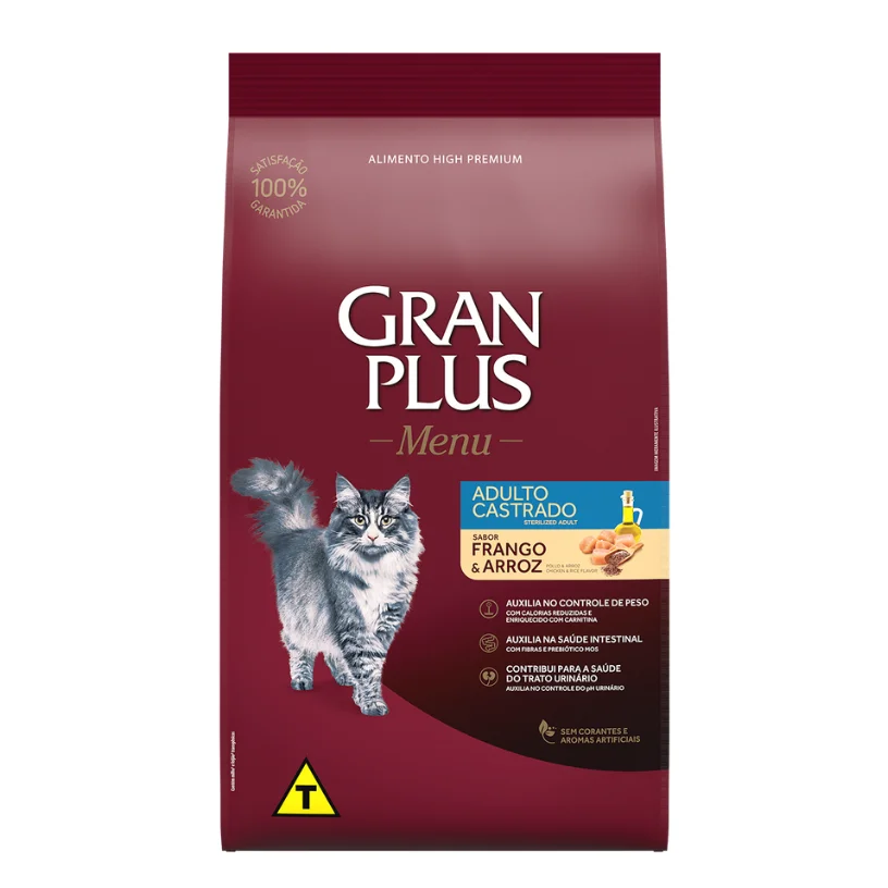 Gran Plus Gato Adulto Castrado Pollo y Arroz 3 kg