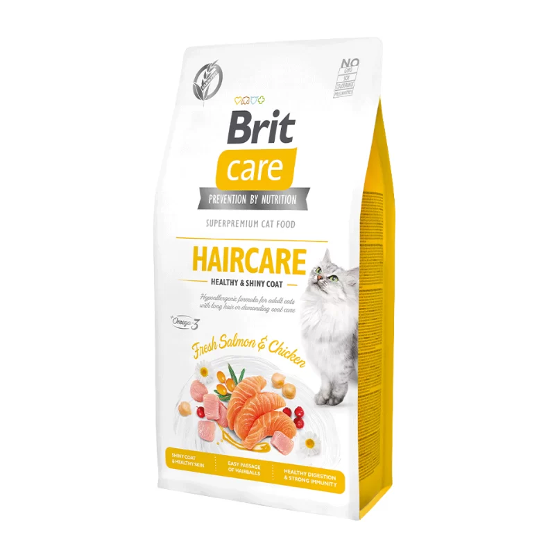 Brit Care Cat Haircare Healthy & Shiny Coat - Fresh Salmon & Chicken 7 kg