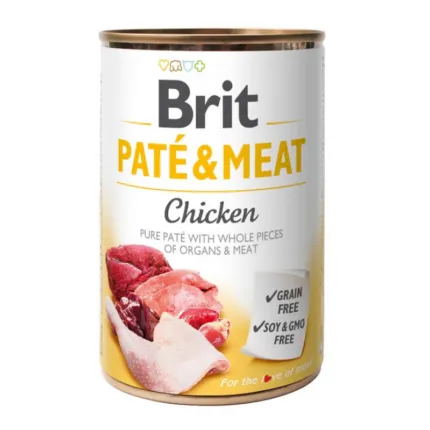 Brit Pate Meat Chicken Adulto Lata 400 gr