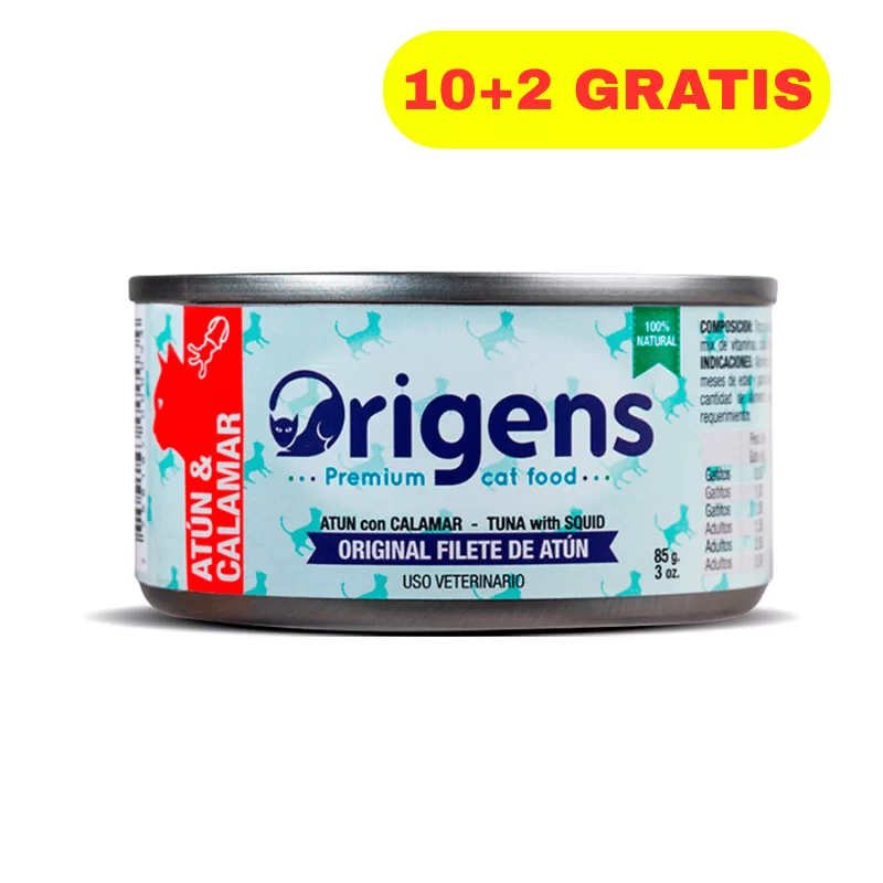 10 + 2 Origens Filete De Atun y Calamar 85 gr