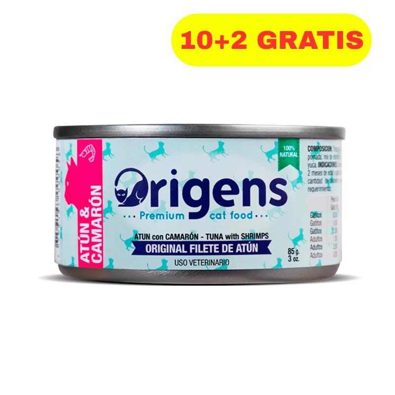 10 + 2 Origens Filete De Atun y Camaron 85 gr