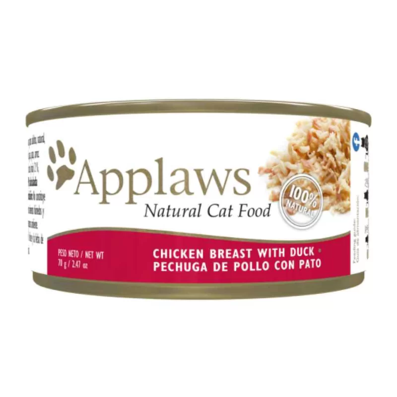 Applaws Pechuga de Pollo con Pato Lata 70gr
