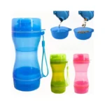 Bebedero Portatil 610 ml 2 en 1 Comida + Bebedero - 3 Colores