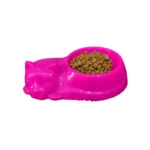 Plato doble de Gato Forma de Gato - Imagen 2