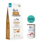Brit Care Grain Free Senior & Light Salmon 12 Kg+Brit Mono Protein Lamb y Rice Lata 400 g
