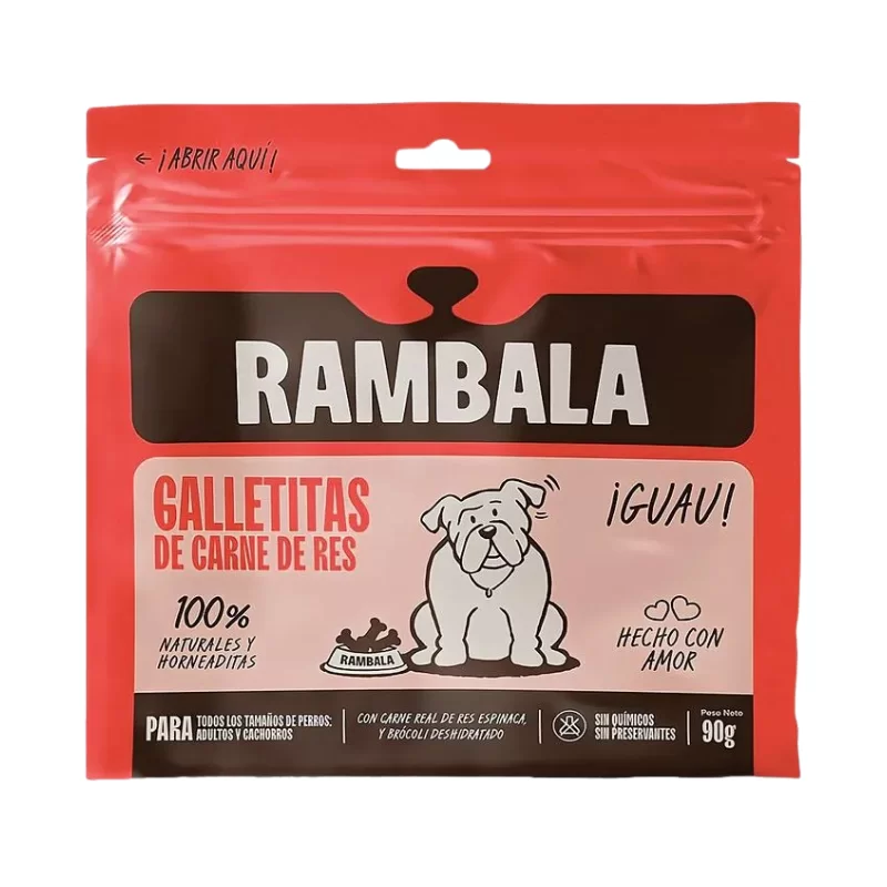 Rambala Dog Galletitas de Carne de Res 90gr