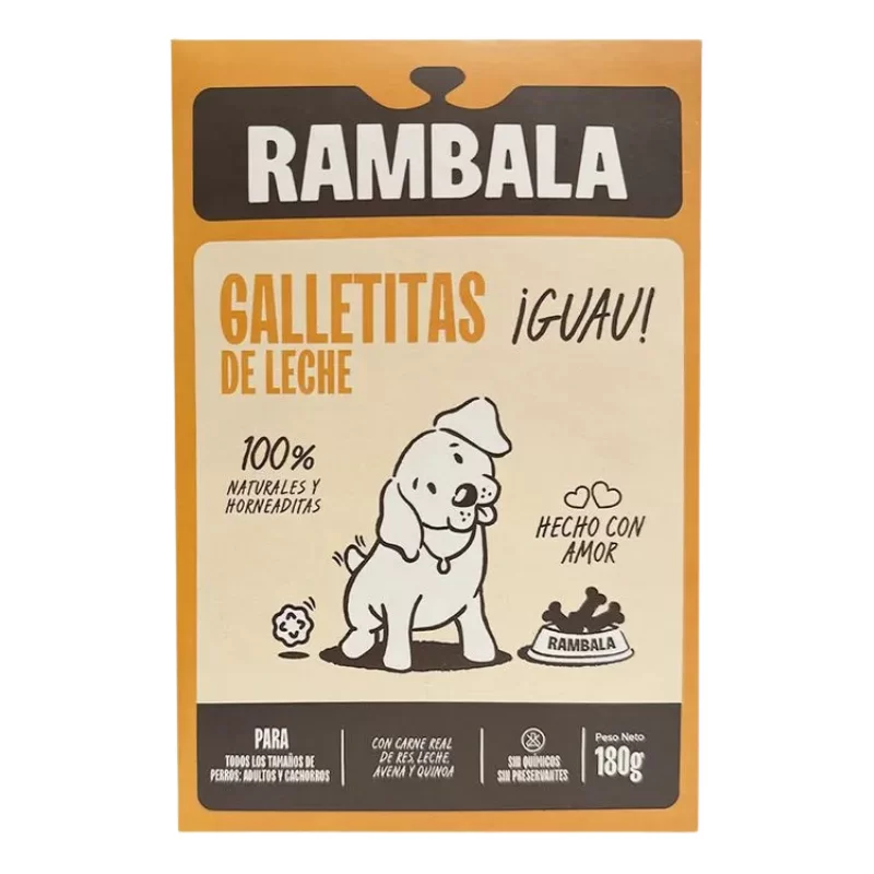 Rambala Dog Galletitas de Leche 180gr