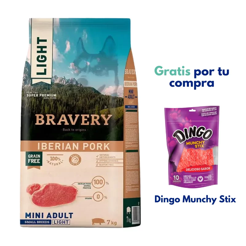 Bravery Light Iberian Pork Mini Adult Small Breeds 7 kg