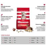 Ricocan Carne y Leche Cachorros Razas Mediana/Grande 3 kg - Imagen 2