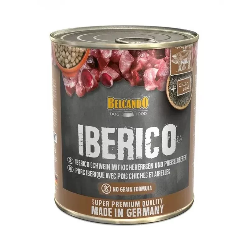 Belcando Cerdo Ibérico Con Garbanzos y Arándanos Rojos Silvestres Lata 800 gr