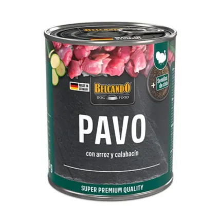 Belcando Pavo con Arroz y Calabacin Lata 800 gr
