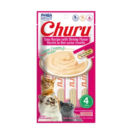 Churu Tuna With Shrimp Flavor Recipe x4 tubos 14gr