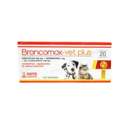 Isafer Broncomox Vet Plus 200mg 20 comprimidos/unidad