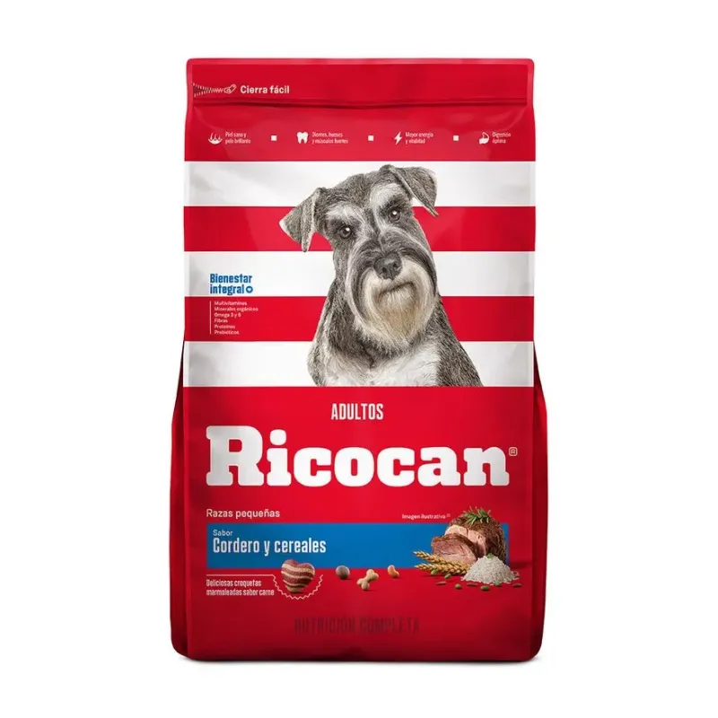 Ricocan Adulto Cordero y Cereales Razas Pequeñas Ricocan Adulto Cordero y Cereales Razas Pequeñas