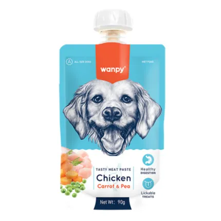 Wanpy Dog Pasta Chicken Carrot & Pea 90gr