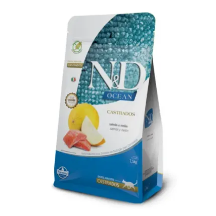 N&D Feline Adulto Castrados Salmon y Melon 1.5 kg