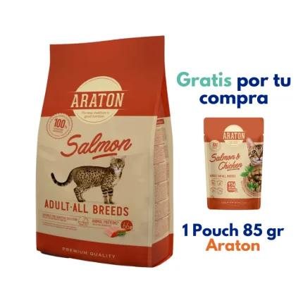 Araton Gato Adulto Salmón 1.5kg
